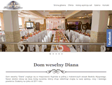 Tablet Screenshot of dom-weselny-diana.pl